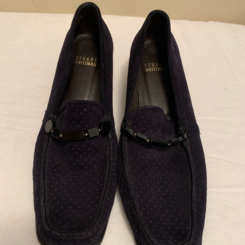 Stuart Weitzman Black Loafers Slip-Ons - 8